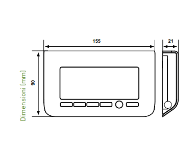 Cronotermostato elettronico FantiniCosmi retroilluminato CH150TS - immagine 2