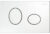 Placca eco bianca ellisse 2 tasti Pucci