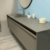 Mobile bagno sospeso design ed eleganza color cashmere