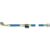 Tubo flessibile mm 1500 con valvola intermedia blu TF-1500-1/4D-1/4-45-B-V – 1/4 x 1/4 – 45° SAE Core Equipment